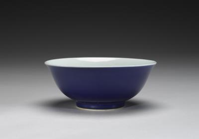 图片[2]-Bowl with cobalt blue glaze and white interior, Qing dynasty (1644-1911)-China Archive